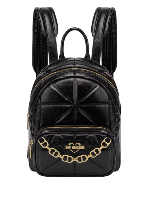 LOVE MOSCHINO GOLD CHAIN Rucksack Schwarz - Damentaschen