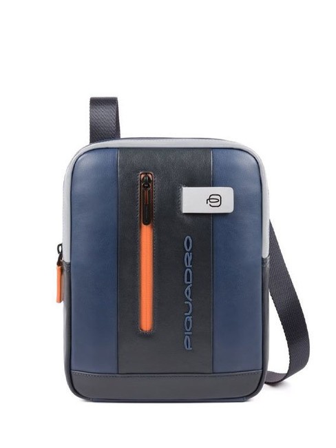 PIQUADRO URBAN Ledertasche BLAU GRAU - Umhängetaschen Herren