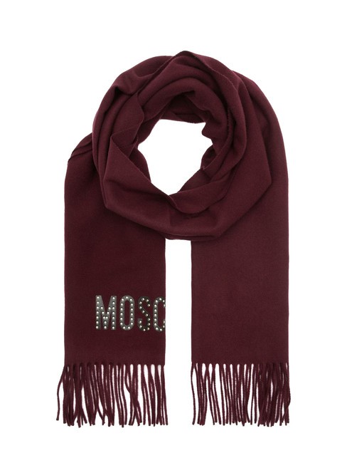 MOSCHINO STRASS LOGO Wollschal Burgund - Schals