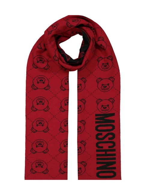 MOSCHINO TEDDY ROMBI Schal aus Wollmischung Rot - Schals