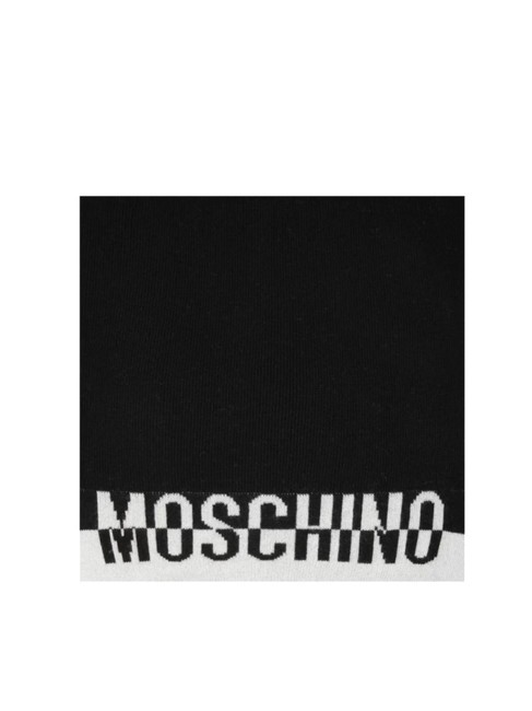 MOSCHINO BICOLOR Schal mit Logo Schwarz - Schals