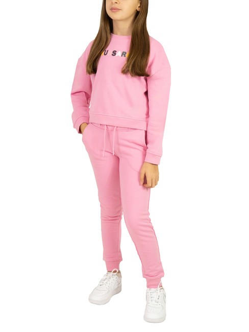 TRUSSARDI STORK Trainingsanzug aus Sweatshirt und Hose Beconia rosa - Trainingsanzüge für Kinder