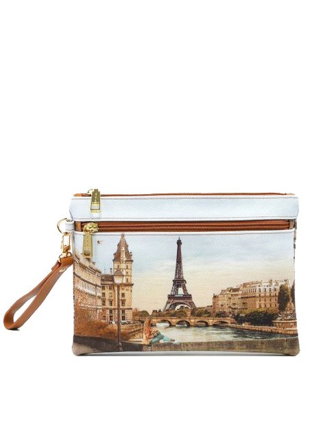 YNOT YESBAG Umschlag-Clutch mit Polyserin Eiffel-Mädchen - Damentaschen