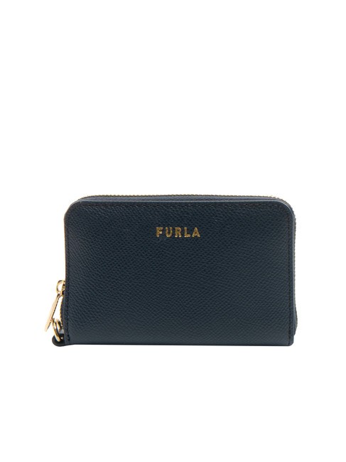 FURLA GARDENIA Kleine Lederbrieftasche mit umlaufendem Reißverschluss Raum - Brieftaschen Damen