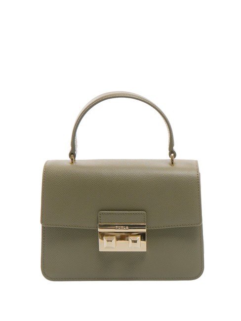 FURLA BELLA Kleine Ledertasche St. Andromeda Salbei - Damentaschen