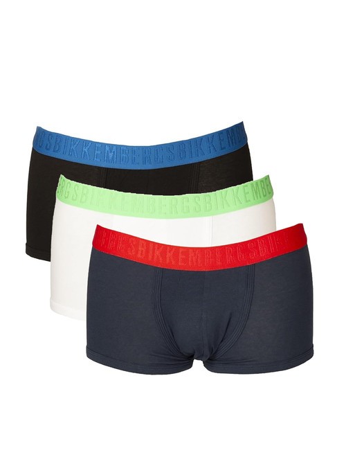 BIKKEMBERGS FASHION BICOLOR Set mit 3 Boxershorts weiß, marineblau, schwarz - Herrenslip