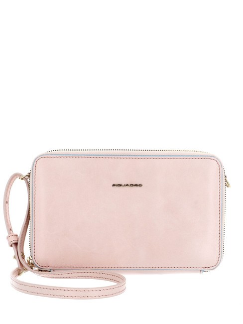 PIQUADRO  BLUE SQUARE Clutch mit Schulterriemen ROSA - Damentaschen