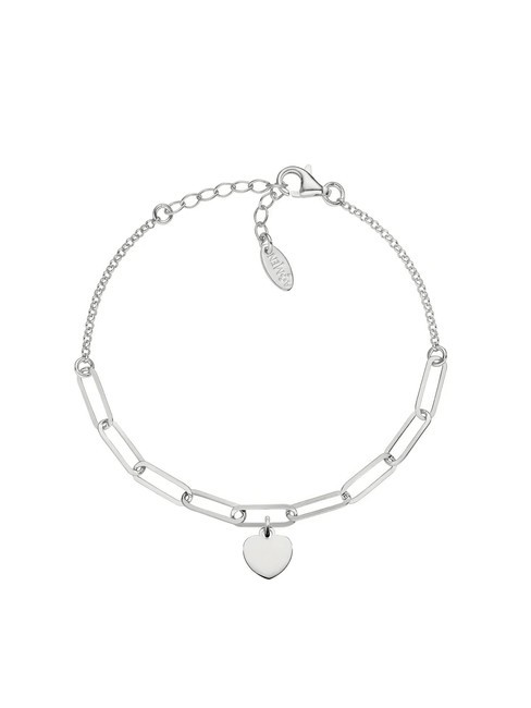 AMEN ELEMENTI Armband mit Kette und Herz Rhodium - Armbänder