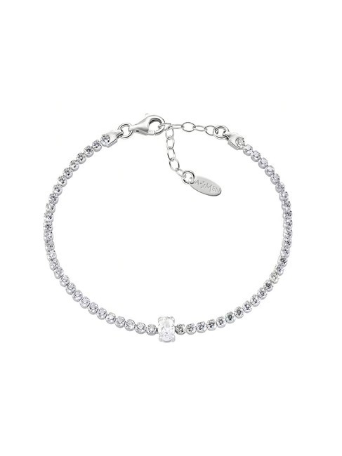 AMEN TENNIS Armband mit weißen Zirkonen Rhodium - Armbänder