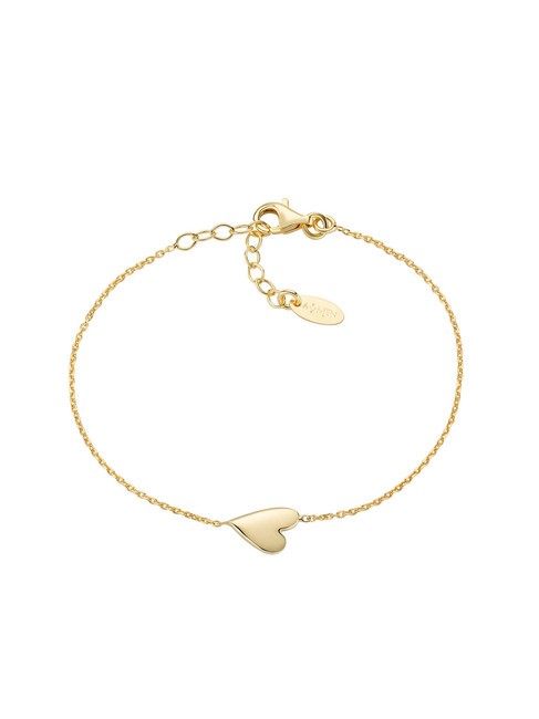 AMEN AMORE Silberarmband mit Herz Gold - Armbänder