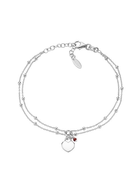 AMEN AMORE Silberarmband mit Herzanhänger Rhodium - Armbänder