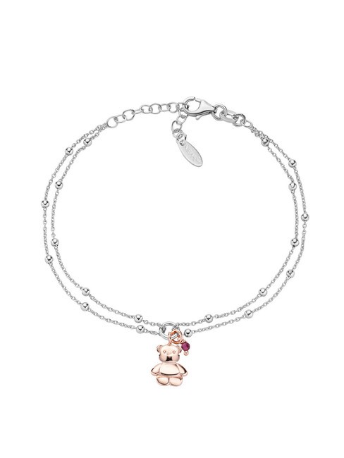 AMEN AMORE Silberarmband mit Bärenanhänger Rhodium/Rosš - Armbänder