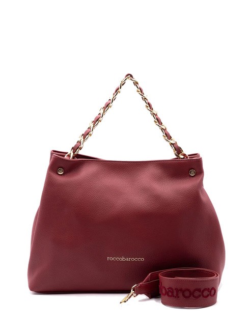 ROCCOBAROCCO ADELE Handtasche mit Schultergurt Burgund - Damentaschen