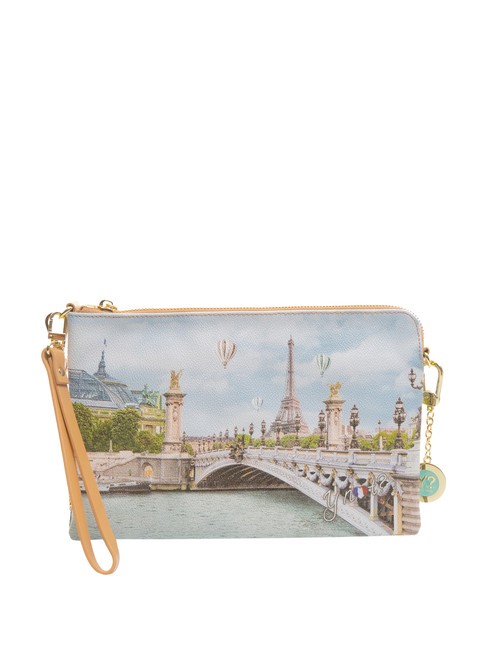 YNOT YESBAG Clutch mit Manschette und Schulterriemen Pariser Brücke - Damentaschen