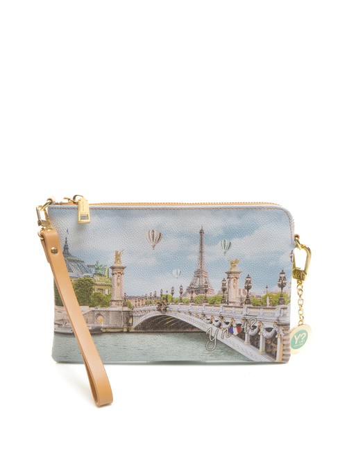 YNOT YESBAG Clutch mit Manschette und Schulterriemen Pariser Brücke - Damentaschen