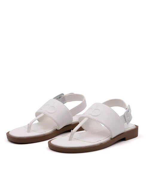 ROCCOBAROCCO RB Slingback-Flip-Flop-Sandale Weiß - Damenschuhe