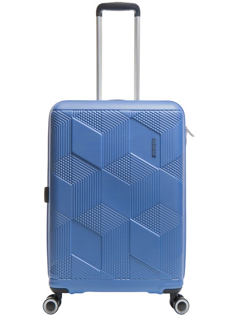 AMERICAN TOURISTER SUNCHASER  Mittlerer Trolley ruhiges Blau - Harte Trolleys