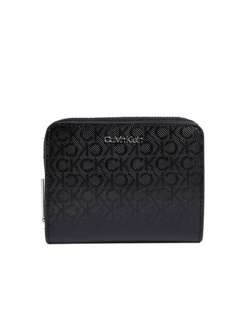 CALVIN KLEIN CK MUST Mittlere Geldbörse Schwarzmono - Brieftaschen Damen