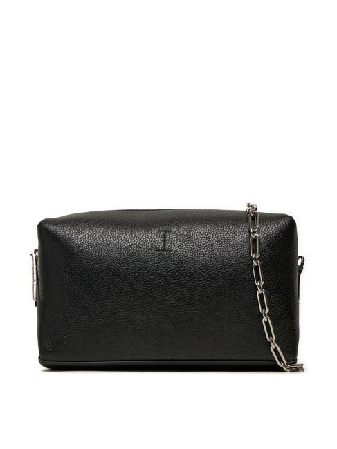 CALVIN KLEIN CK PLAQUE Mini-Schultertasche mit Kette pvh schwarz - Damentaschen