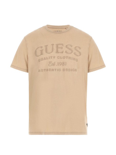 GUESS EMBROIDERY  Baumwoll-T-Shirt Wüstenschlamm multi - Herren-T-Shirts