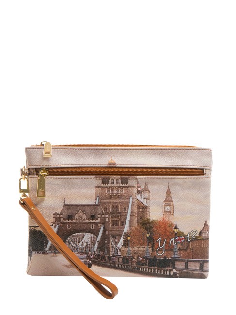 YNOT YESBAG Umschlag-Clutch mit Polyserin Londoner Taxis - Damentaschen