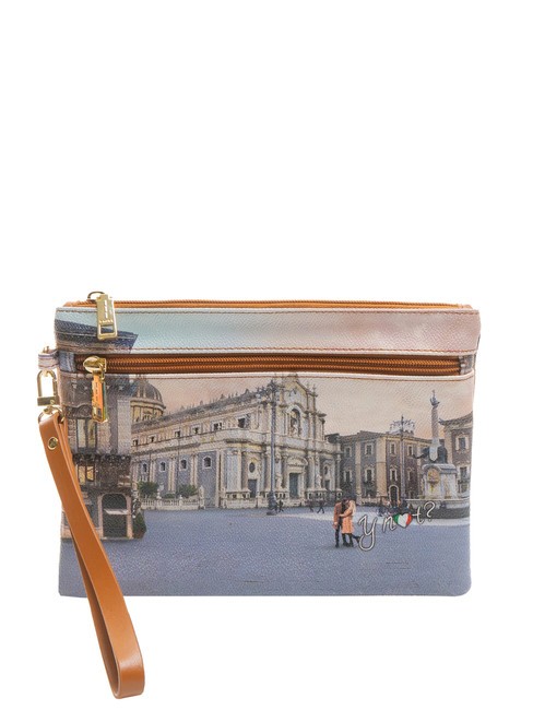 YNOT YESBAG Umschlag-Clutch mit Polyserin Catania-Kathedrale - Damentaschen