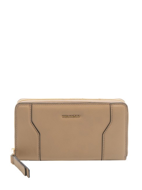 PIQUADRO W99  Ledergeldbörse BEIGE - Brieftaschen Damen