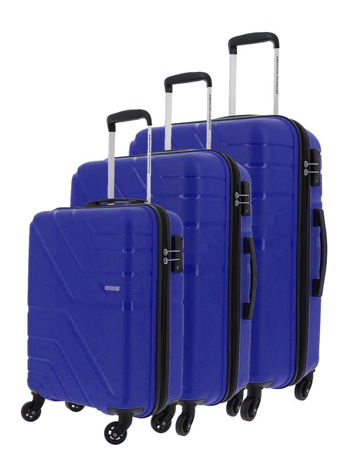 AMERICAN TOURISTER UPLAND Set mit 3 Trolleys: Kabine, mittel, groß NAVY BLAU - Trolleyset