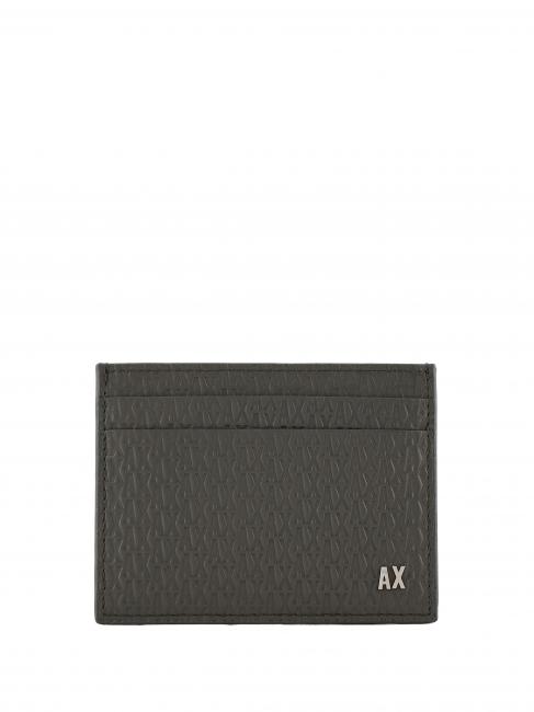 ARMANI EXCHANGE A|X Business Kartenhalter aus Leder dunkler Schatten - Brieftaschen Herren