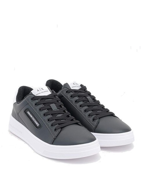 ARMANI EXCHANGE A|X LOGO Turnschuhe  schwarz+op.weiß - Herrenschuhe