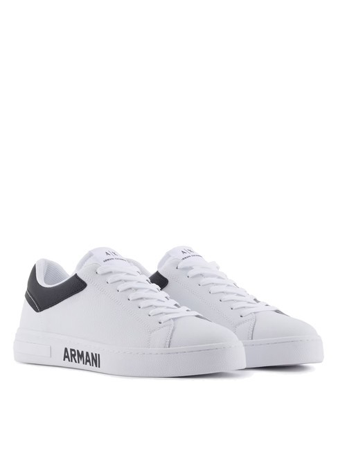 ARMANI EXCHANGE A|X Ledersneaker für Herren MULTICOLOR / OP.WEISS + SCHWARZ - Herrenschuhe