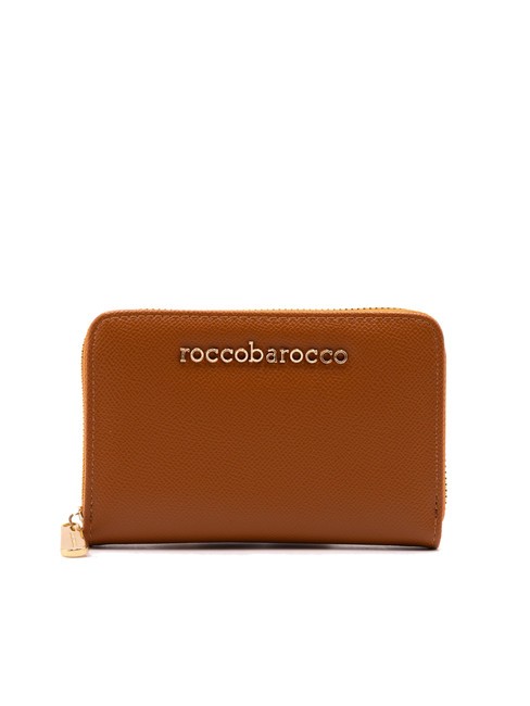 ROCCOBAROCCO LOGO METALLICO Mittelgroße Geldbörse mit umlaufendem Reißverschluss bräunen - Brieftaschen Damen