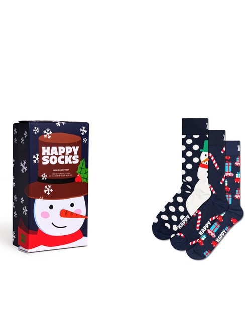 HAPPY SOCKS HOLIDAY NAVY Geschenkset mit 3 Paar Socken Marine - Damenstrümpfe