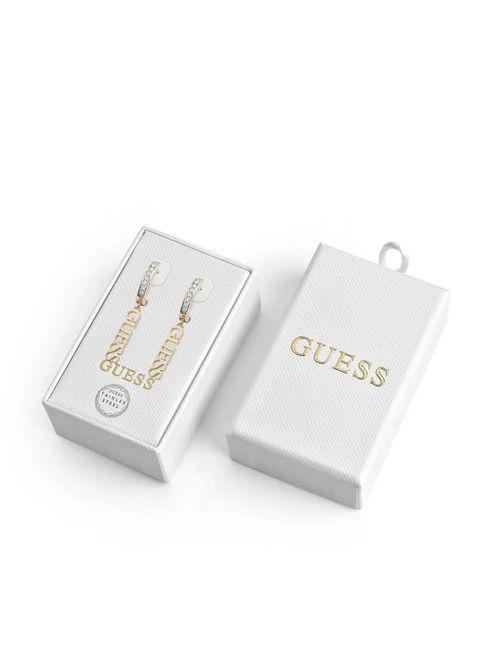 GUESS TOC Ohrringe mit Logo-Anhänger Gelbgold /klar - Ohrringe