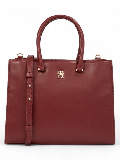 TOMMY HILFIGER TH ETERNITY M Handtasche, mit Schultergurt Himbeertrüffel - Damentaschen