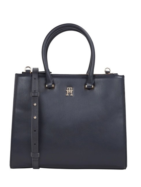 TOMMY HILFIGER TH ETERNITY M Handtasche, mit Schultergurt Raum blau - Damentaschen