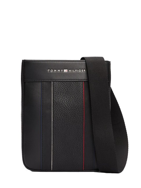 TOMMY HILFIGER TH FOUNDATION Flache Tasche Schwarz - Umhängetaschen Herren