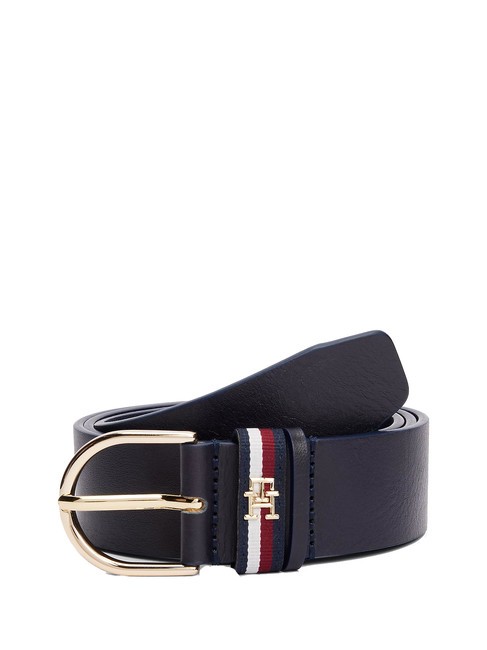 TOMMY HILFIGER ESSENTIAL EFFORTLESS CORP Ledergürtel Space Blue Corp - Gürtel