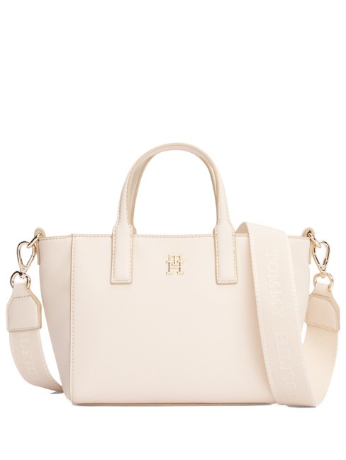 TOMMY HILFIGER TH SOFT LOGO Handtasche, mit Schultergurt Zuckerrohr - Damentaschen