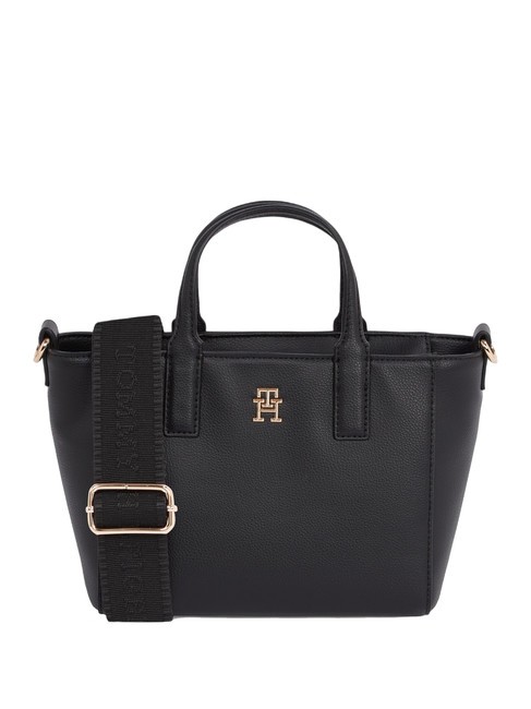 TOMMY HILFIGER TH SOFT LOGO Handtasche, mit Schultergurt Schwarz - Damentaschen