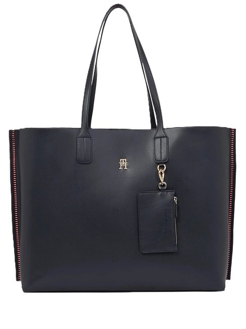 TOMMY HILFIGER TH DISTINCT Schulter-Shopper Space Blue Corp - Damentaschen