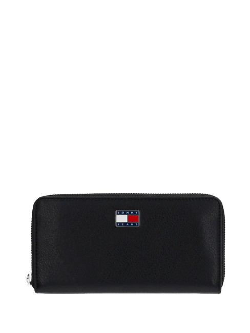 TOMMY HILFIGER TOMMY JEANS PILLOW Portemonnaie mit umlaufendem Reißverschluss Schwarz - Brieftaschen Damen