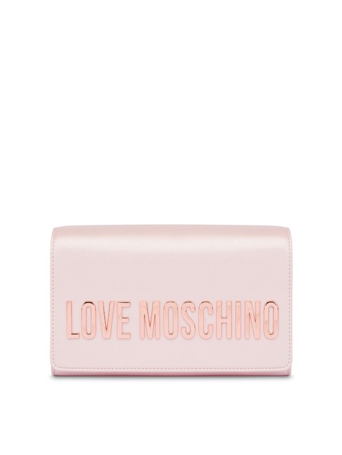 LOVE MOSCHINO BOLD LOVE Clutch mit Kettenschulterriemen Pulver - Damentaschen