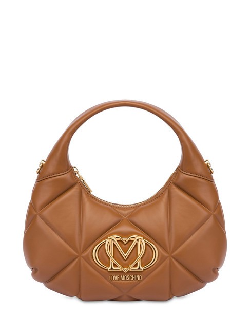 LOVE MOSCHINO GEOMETRIC Umhängetasche mit Schultergurt Kamel - Damentaschen