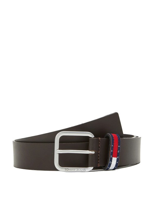 TOMMY HILFIGER TOMMY JEANS RYAN Ledergürtel dunkelbraun - Gürtel