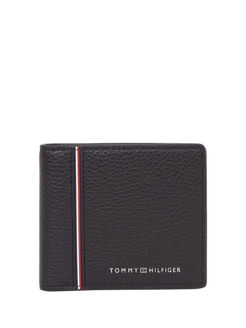 TOMMY HILFIGER TH CORP Mittelgroße Lederbrieftasche Schwarz - Brieftaschen Herren