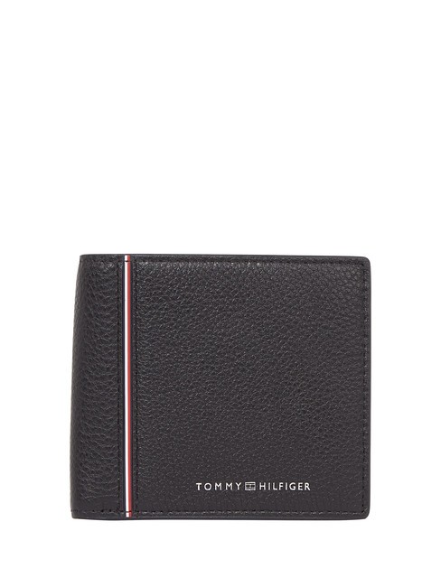 TOMMY HILFIGER TH CORP Ledergeldbörse Schwarz - Brieftaschen Herren