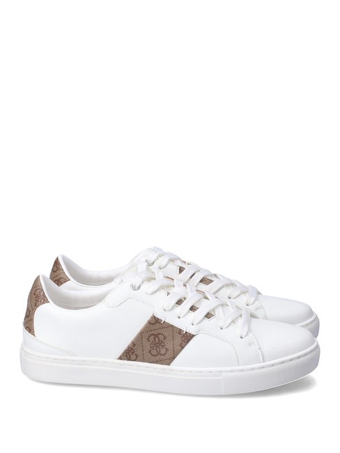 GUESS TODI  Turnschuhe weiß beige braun - Herrenschuhe