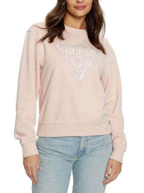 GUESS PYTHON TRIANGLE Sweatshirt sanftes Rosa - Sweatshirts Damen