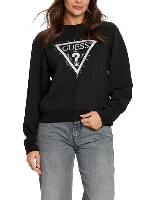 GUESS PYTHON TRIANGLE Sweatshirt jetbla - Sweatshirts Damen